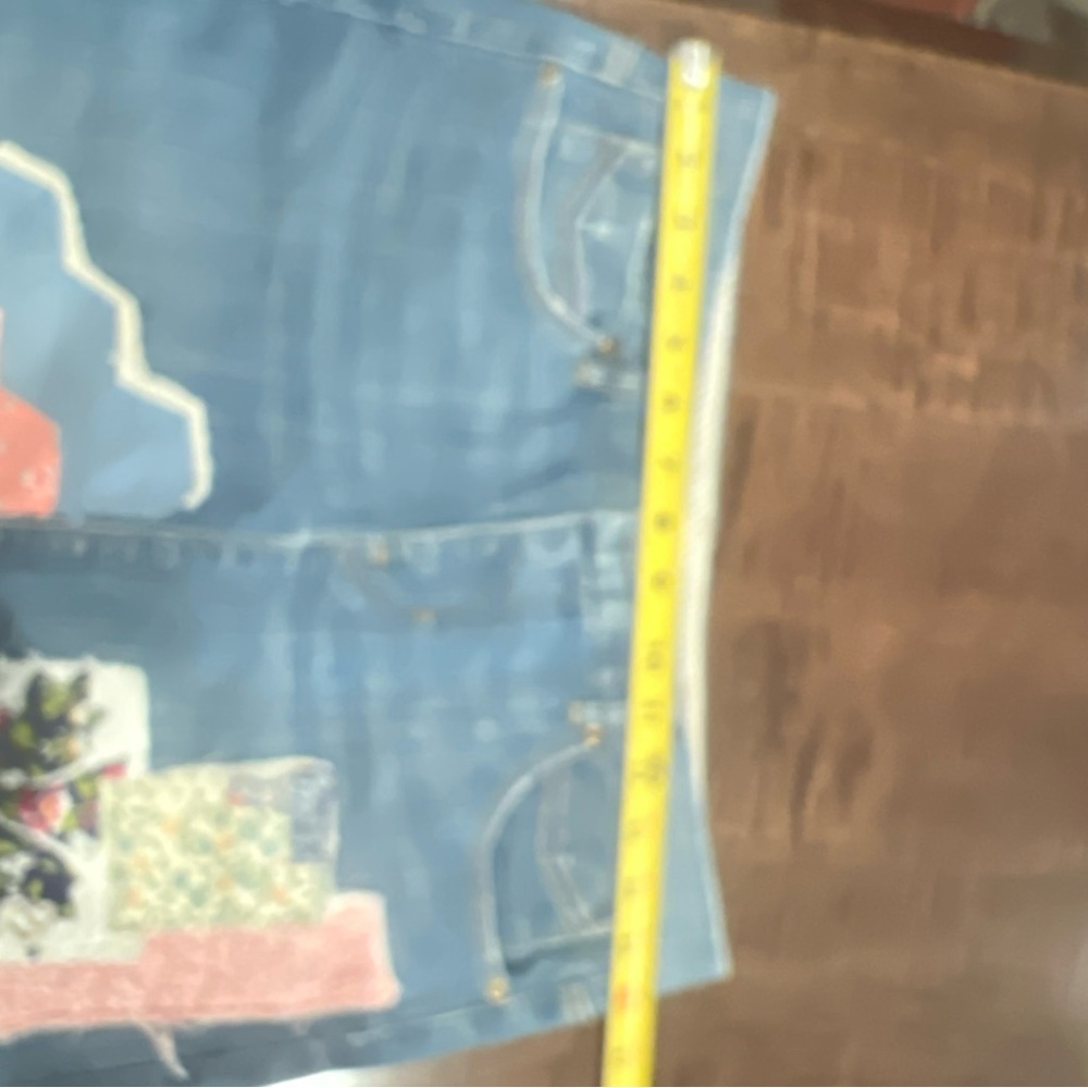 Gap Limited Edition Upcycled Patchwork Denim Skirt - image 9